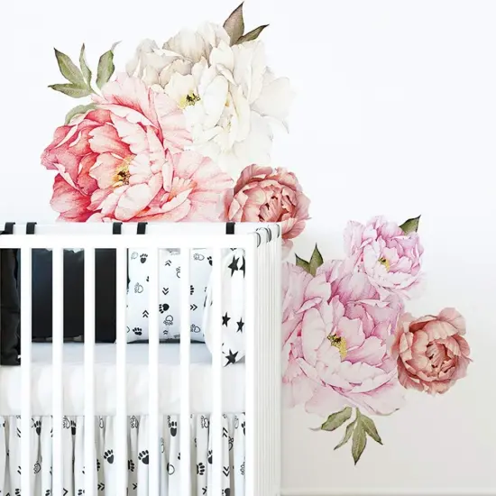 Peony Floral Wall Decal {2}
