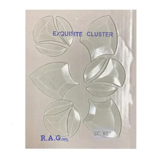 7-3/4" x 7-1/4" Exquisite Clear Glass Celtic Tri-Circle EC827 {3}