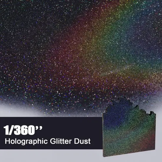 Black - Holographic Diamond Glitter for Crafts {2}