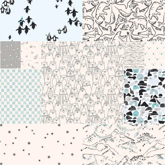 Capsules Arctic Tale Fat Quarter Bundle byfor Art Gallery (FQWCAPAT) {4}