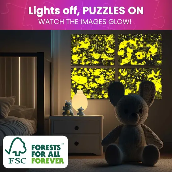 60 Piece Glow in The Dark Puzzles for Kids | Tale Heroes {6}