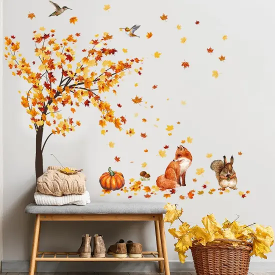 Fall Maple Tree Wall Decals {2}