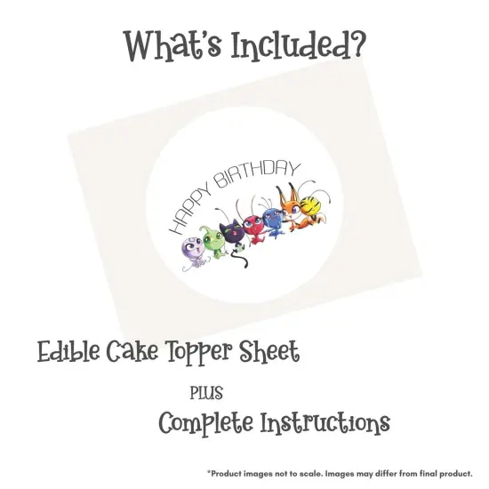 Miraculous: Tales of Ladybug & Cat Noir - Kwami Birthday Edible Cake Topper {7}