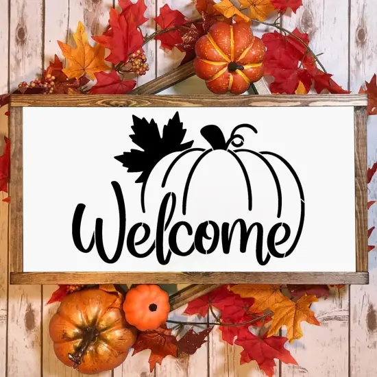 Fall Stencils for Door Mats 27&rdquo;x17&rdquo; Pumpkin Stencil Fall {6}