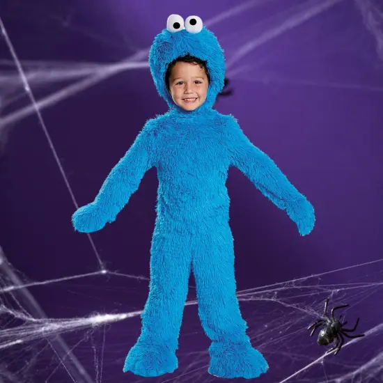 Extra Deluxe Cookie Monster Costume for Baby Plush Headpiece and Booties {2}