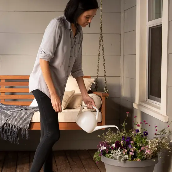 Bloem: Canary Watering Can: 1.5 Liter - Cream Color - Long Spout, Durable Plastic, 1pc Construction, Steady Flow, Indoor-Outdoor, Plants & Gardening {4}