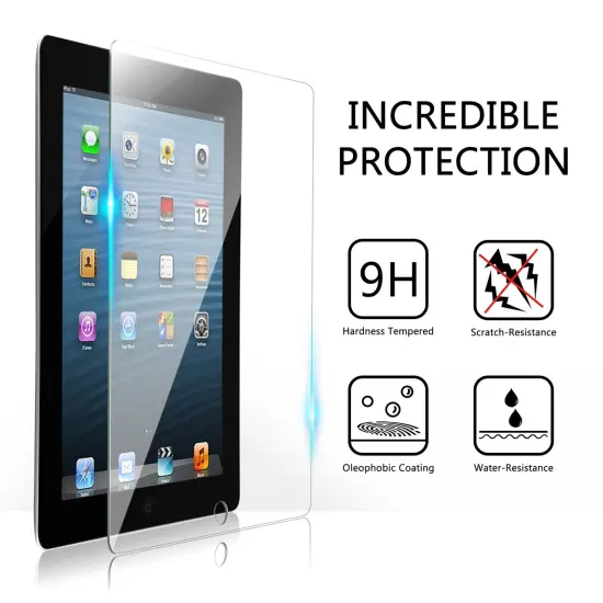 2 Pack Tempered Glass Screen Protector 9.7 inch for iPad 2/3/4 Generation, Anti-Scratch Clear {2}