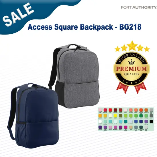 Port Authority&reg; Access Square Backpack Black {2}