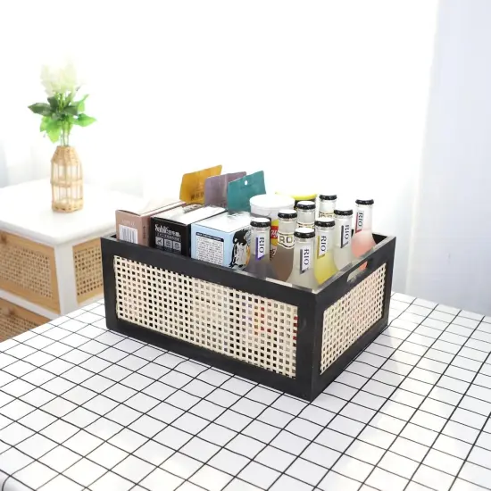 Decorative Organizer Crates Box with Built-in Handle {3}