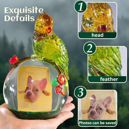 LET&rsquo;S Resin Crystal Ball Resin Molds, Crystal Orb Decorative Statue Silicone Molds with Mushroom Stand and Bird Figurine,3D Sphere Epoxy Resin Molds for DIY Tabletop Decor, Housewarming Gifts {5}