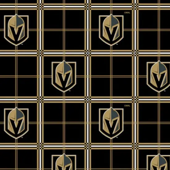 Licensed NHL Vegas Golden Knights Flannel 023 Fabric by the Yard {1}