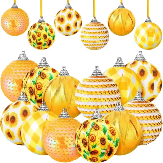 24 Pcs Sunflower Ornament for Summer Tree {1}