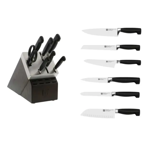 ZWILLING Four Star 8-pc Self-Sharpening Knife Block Set {3}