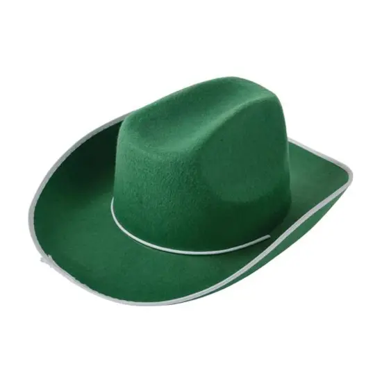 Cowboy Hat Green Felt Adult Size Include 1 Unit {4}