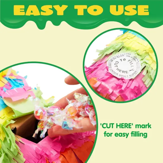 Cinco De Mayo Donkey Pinata for Kids Birthday Party, (13 x 20 x 5 in.) for Fun Fiesta Taco Party Supplies, Luau Event Photo Props, Mexican Theme Decoration, Carnivals Festivals, Taco Tuesday Event {3}