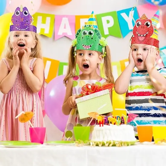 24 Pcs Party Hats for Kids Party Favors Headbands Paper Party Crown for Boys Girls, Decoration Party Favors {3}