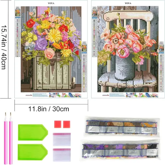 2 Pack Diamond Painting Kits for Adults {2}