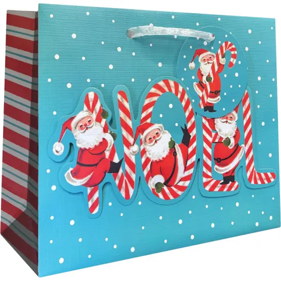 Pack/6: Playful Noel Gift Bag - 10 x 4 x 8" {1}