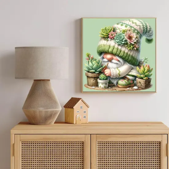 Gnome Succulents Diamond Art Kits for Adults {3}