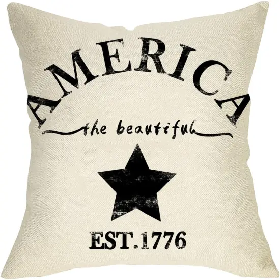 Decorative Throw Pillow Cover for July 4th Decorations {1}