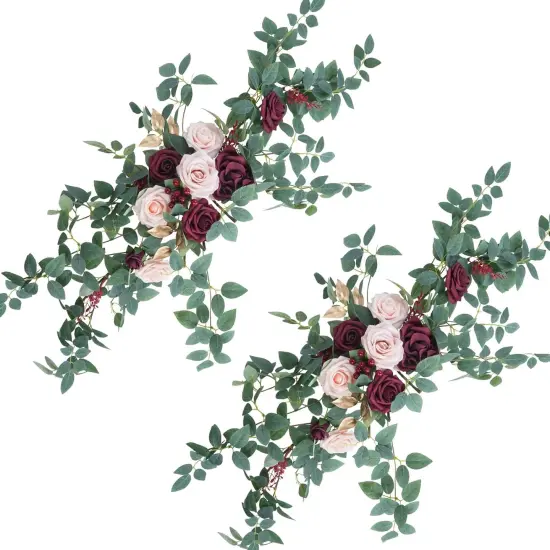 2pcs Artificial Flower Garland Floral Swags {1}