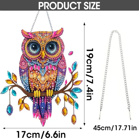 Hanging Diamond Art Kits for Adults Owl {2}