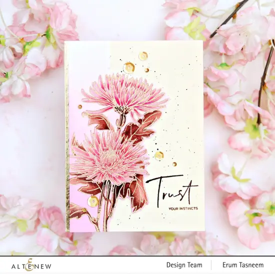 Paint-A-Flower: Spider Mums Outline Stamp Set {2}