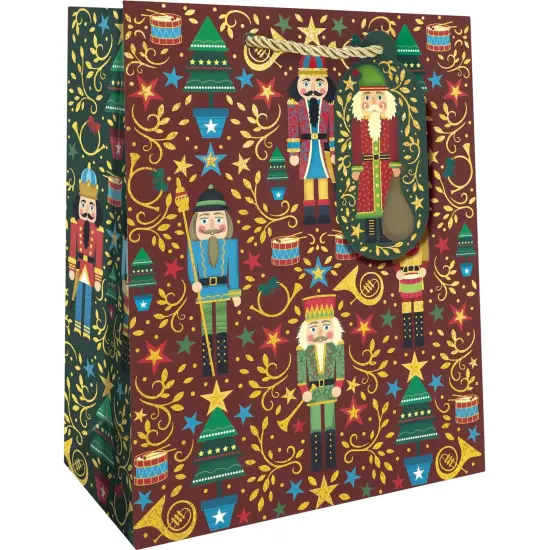 Pack/6: Sparkling Nutcracker Gift Bag - 8 x 4 x 10" {1}