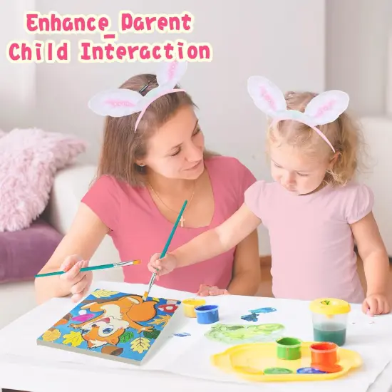 Paint by Numbers Framed, 3 Pack Painting Kit for Kids DIY Printed Canvas, Paint by Numbers for Kids Ages 8-12 9-12 4-8, Christmas Gift for Kids, Art Supplies & Arts and Crafts for Kids {2}