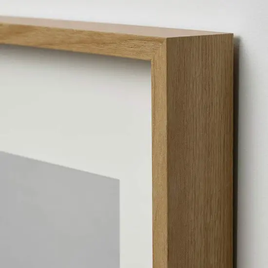 9&frac34;x9&frac34;" Oak Effect Frame with Mount Hang or Stand Deep Frame No-Nail Hanging {5}