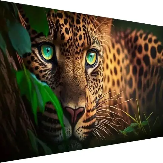 5D Diamond Painting Kits for Adults,Animal Leopard Diamond Art Kits for Adult Beginner,DIY Full Drill Diamond Dots Paintings with Gem Art and Crafts for Adults Home Wall Decor 27.5 x15.7 inch {1}