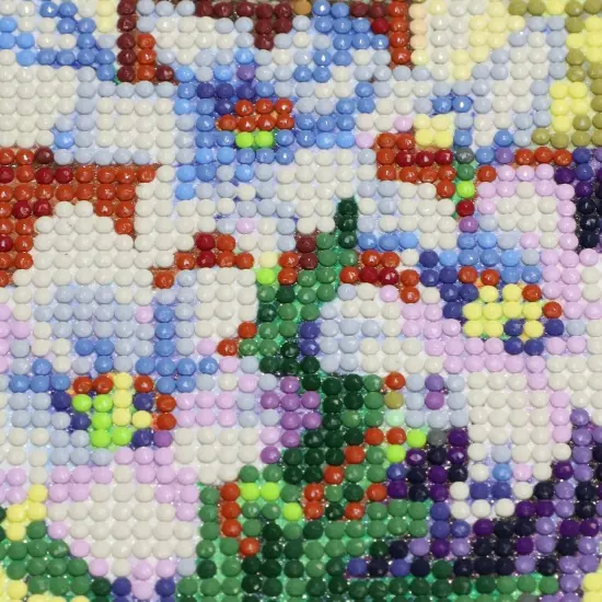 Cross Diamond Art Kit for Adults - Easter Cross with Flowers - DIY 5D Diamond Art - Crystal Craft - 30x40cm {3}