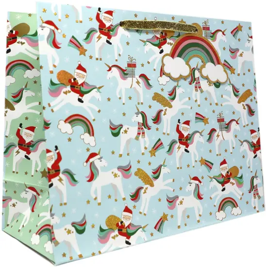 Pack/6: Merry Unicorns Gift Bag - 4 x 2 x 5" {2}