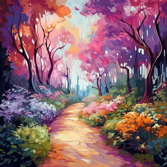 Easy Paint by Numbers Kit for Adults Beginner, Spring Adult Paint by Number Kits on Canvas, DIY Painting with Numbers for Adults, Acrylic Simple Oil Paint by Number Kits for Home Wall Decor 16x20 In {1}