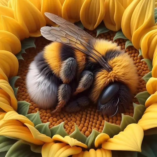 Diamond Painting Kits for Adults, Bee Diamond Art Kits, 5D Sunflowers Diamond Painting, DIY Round Full Drill Diamond Painting Gem Arts and Crafts for Home Decor 12x12 inch {1}