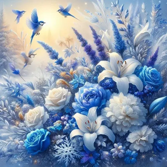 Flowers Diamond Art Painting Kits for Adults {1}