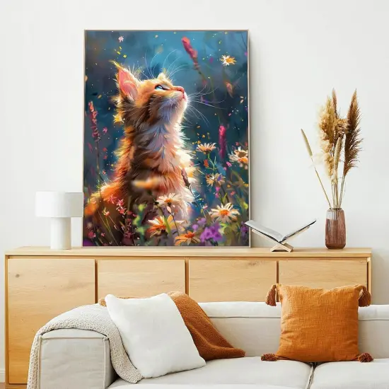 Paint by Numbers Kit for Adults, Cat Adult Paint by Numbers Kits on Canvas, Acrylic DIY Painting by Number Kit for Home Decor - 16"x20" {2}