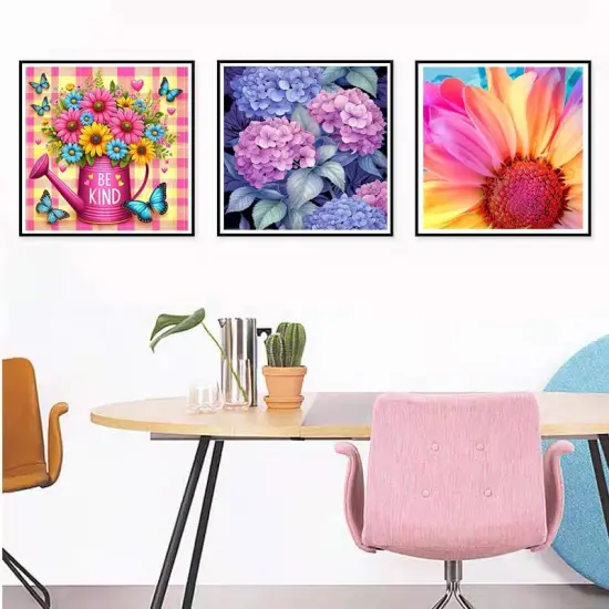Hydrangea Diamond Painting Kits for Adults,Flowers DIY 5D Diamond Art Kits,Diamond Art Painting for Home Wall Decor (35x35cm) {3}