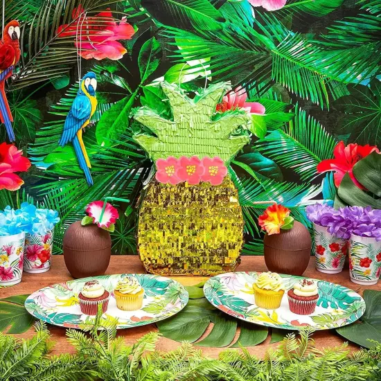 Pineapple Pinata for Hawaiian Luau Party Decorations, Kids Birthday (16.5 x 10 x 3 In) {2}