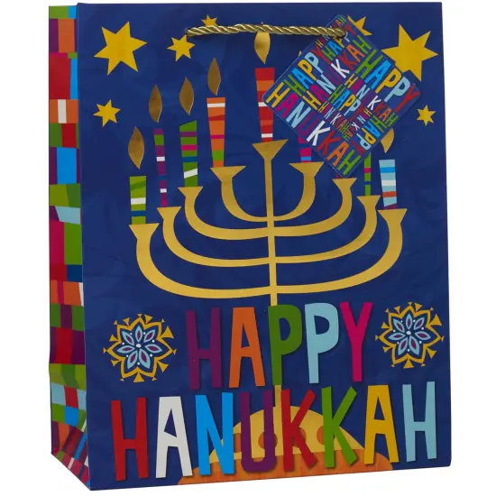 Pack/6: Joy Of Lights Gift Bag - 10 x 5 x 12-1/2" {1}