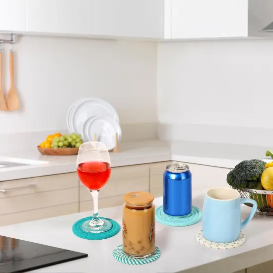 8 Pcs Coasters for Drink with Holder {5}