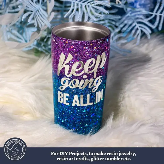 Purple Glitter, 160g/5.64oz Holographic Chunky Glitter for Crafts, Resin, Nail Body, Tumblers, Party Decorations {5}