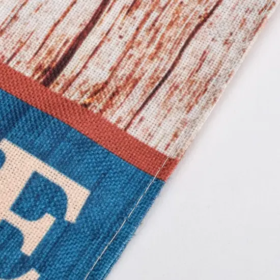 Welcome Patriotic Barn Star Garden Flag with Lights- Solar LED Burlap Mini Small All Seasons Garden Flag Welcome Sign 12x18 Double Sided for Outside Outdoors Patio Lawn Yard Decoration Farmhouse {3}