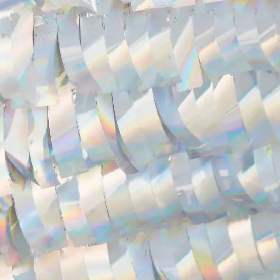 Small Holographic Silver Foil Number 5 Pinata for Kids Birthday Party Decorations (15.7x9x3 in) {4}