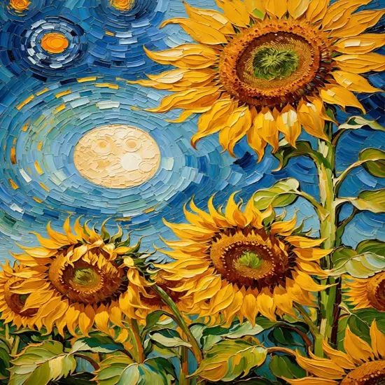 Sunflower Paint By Numbers Kit For Adults, Sunflowers Flower Adult Paint By Number Kits For Beginner Acrylic On Canvas Diy Oil Painting Adults' Paint-By-Number Kits Home Room Decor Gift 16x20 Inch {1}