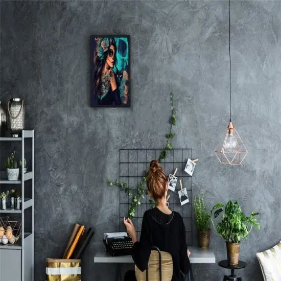 Paint by Number for Adults Kids, Paint by Numbers Kits on Canvas Painting Kit for Art Crafts Gift, Magic Cat 16x20inch Without Frame {2}