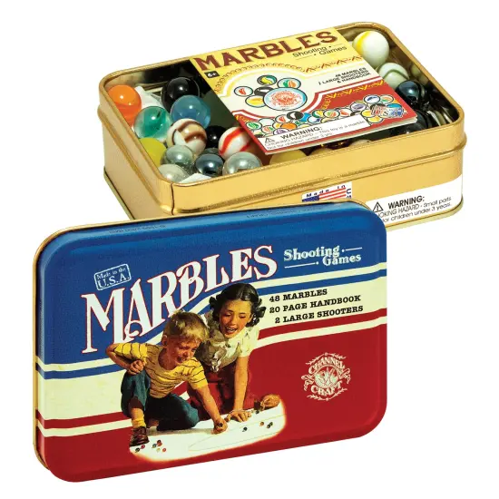 Channel Craft Old-Fashioned Shooting Marble Game in Classic Tin {1}