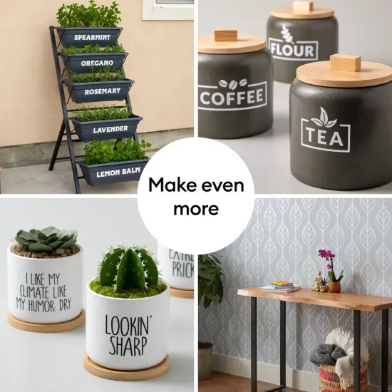 Cricut Joy Smart Removable Vinyl Rolls Bundle, 5.5in x 48in, Tuxedo, 2 Count {5}