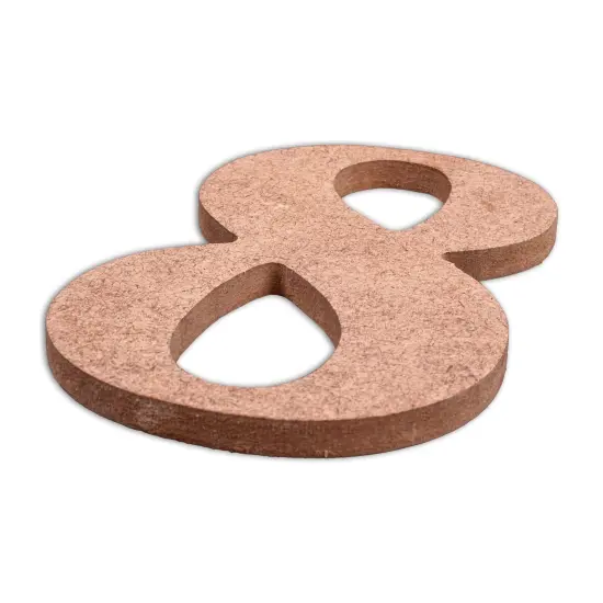 Little Birdie MDF Number 4" 1/Pkg-8 {3}