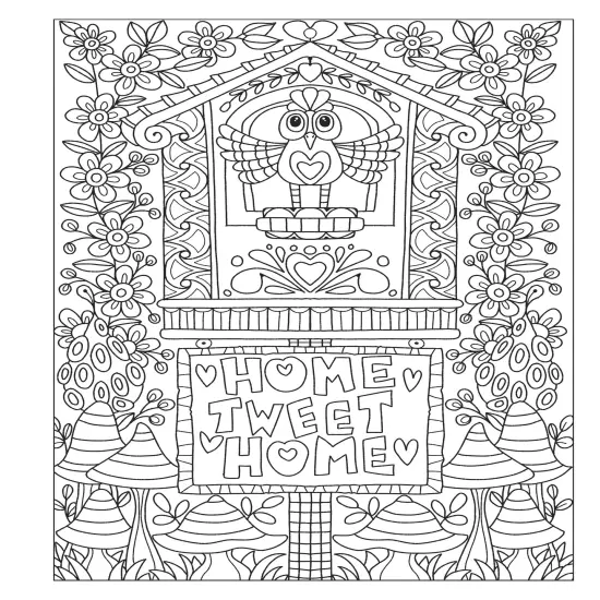 Creative Haven: Fanciful Birds Coloring Book-Softcover {5}